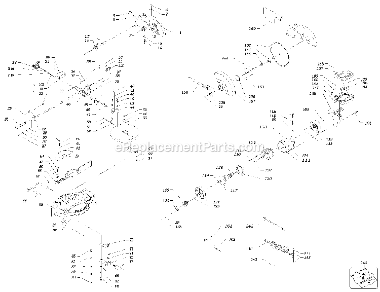 Black and Decker SM100M (Type 1) 10 Compound Mitre Saw Power Tool Page A Diagram